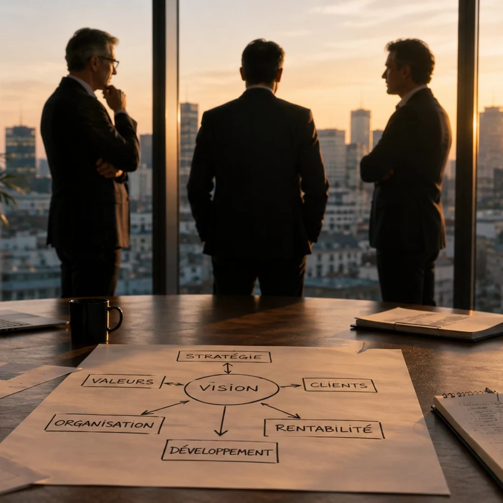 Trois associés, trois entreprises différentes